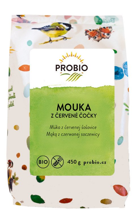 Mąka z soczewicy czerwonej bezglutenowa BIO 450 g - PROBIO