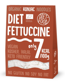 Makaron (konjac) fettuccine bezglutenowy BIO 385 g (300 g) - DIET-FOOD