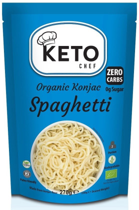 Makaron (konjac) spaghetti bezglutenowy BIO 270 g (200 g) - KETO CHEF