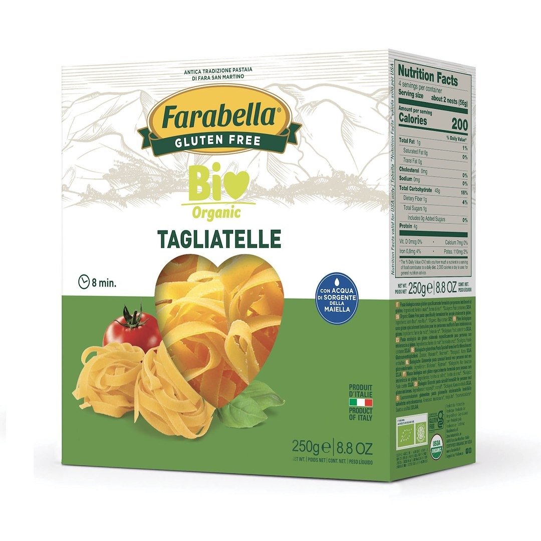 Makaron (kukurydziano - ryżowy) tagliatelle bezglutenowy BIO 250 g - FARABELLA