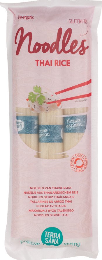 Makaron (ryżowy) noodle spaghetti bezglutenowy BIO 250 g - TERRASANA