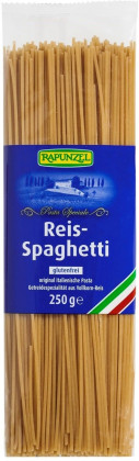 Makaron (ryżowy razowy) spaghetti bezglutenowy BIO 250 g - RAPUNZEL