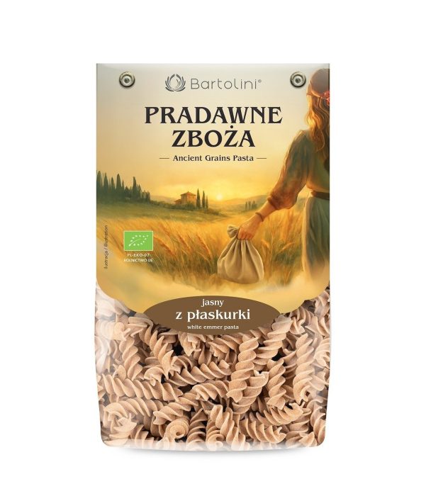 Makaron (z płaskurki) świderki BIO 250 g - BARTOLINI (PRADAWNE ZBOŻA)