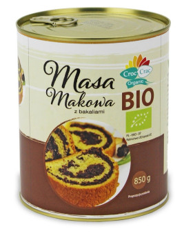 Masa makowa z bakaliami BIO 850 g - CROC-CRAC (BIOVERI)