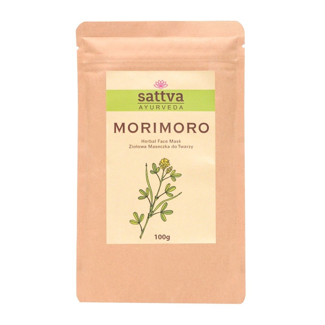 Maseczka ziołowa do twarzy morimoro 100 g - SATTVA (AYURVEDA)