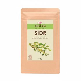 Maseczka ziołowa do włosów sidr eco 100 g - SATTVA (AYURVEDA)