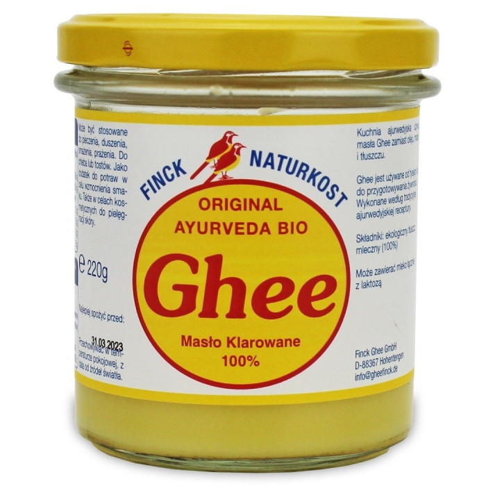 Masło klarowane ghee BIO 220 g (242 ml) - FINCK AYURVEDA