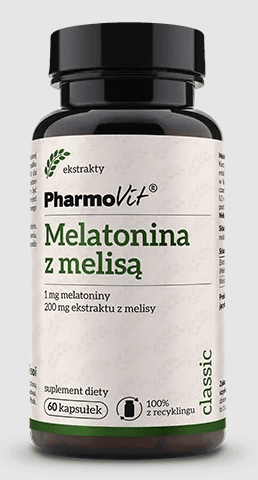 Melatonina z melisą bezglutenowe 60 kapsułek - PHARMOVIT (CLASSIC)