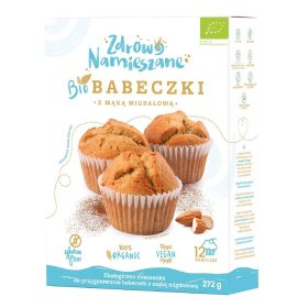 Mieszanka na babeczki z mąką migdałową bezglutenowa BIO 272 g - ZDROWO NAMIESZANE