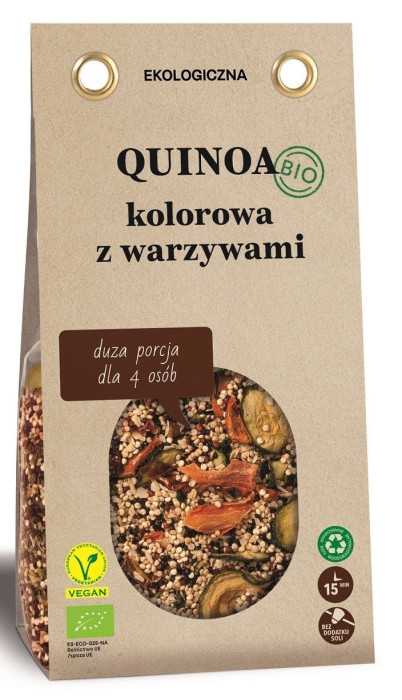 Mieszanka na lunch quinoa trójkolorowa z suszonymi warzywami BIO 250 g - DELIKATNA (ZAKWASOWNIA)