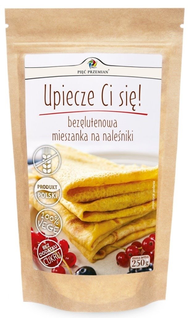Mieszanka na naleśniki bez dodatku cukrów bezglutenowa 250 g - PIĘĆ PRZEMIAN