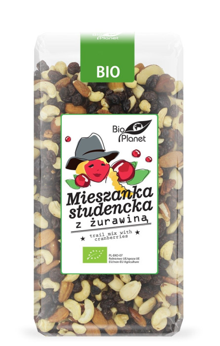 Mieszanka studencka z żurawiną BIO 400 g - BIO PLANET
