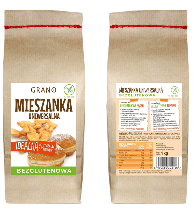 Mieszanka uniwersalna bezglutenowa 1 kg - GRANO