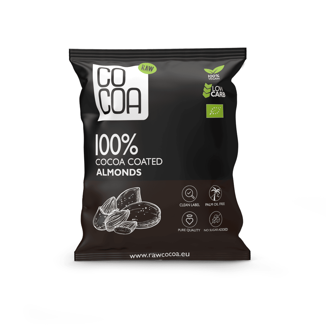 Migdały w kakao bez dodatku cukrów BIO 70 g - COCOA