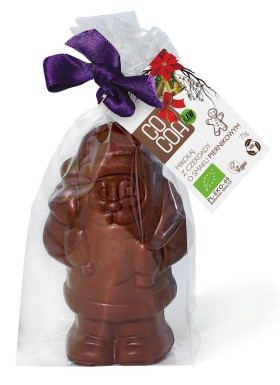 Mikołaj z czekolady o smaku piernikowym BIO 75 g - COCOA (PRODUKT SEZONOWY)