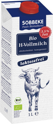 Mleko bez laktozy (3,5 % tłuszczu) BIO 1 L - SOBBEKE