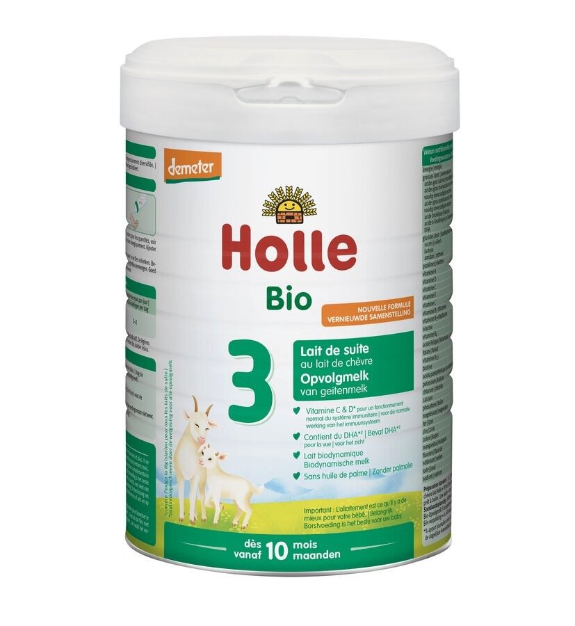 Mleko kozie 3 następne dla niemowląt po 6 miesiącu demeter BIO 800 g - HOLLE