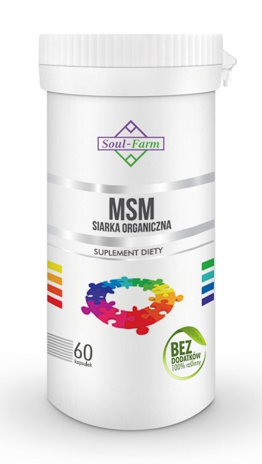 Msm siarka organiczna (650 mg) 60 kapsułek - SOUL FARM