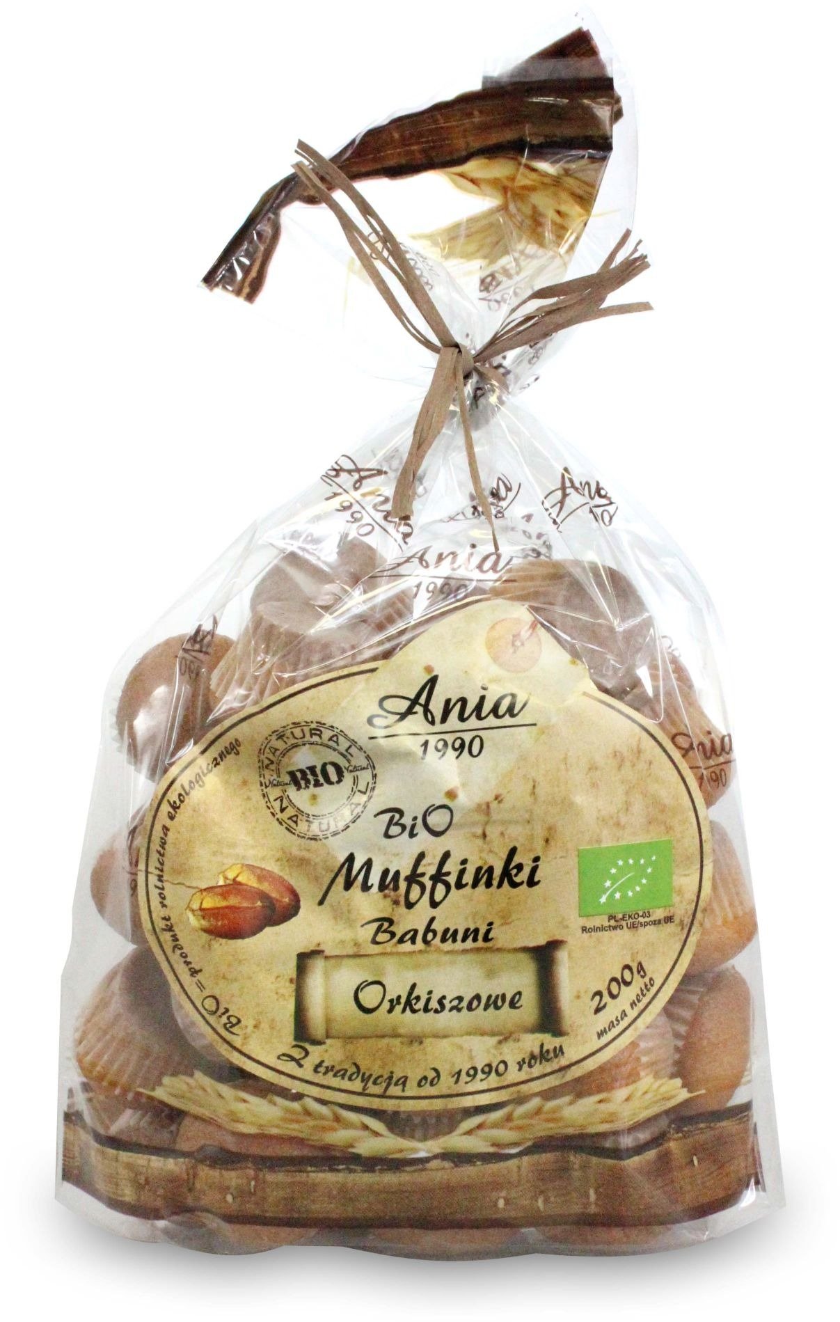 Muffinki babuni orkiszowe BIO 200 g - BIO ANIA