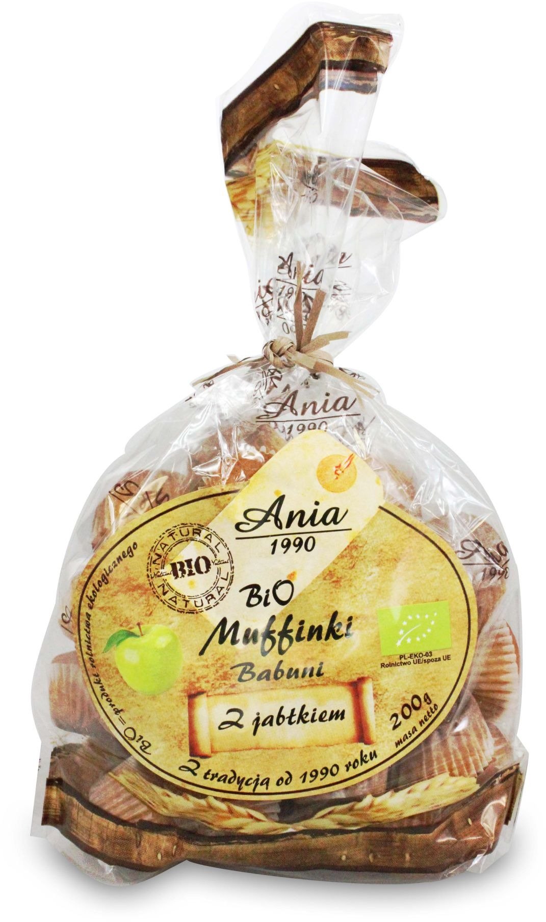Muffinki babuni z jabłkiem BIO 200 g - BIO ANIA