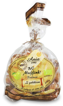 Muffinki babuni z jabłkiem BIO 200 g - BIO ANIA