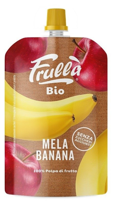 Mus jabłko - banan bez dodatku cukrów BIO 100 g - FRULLA