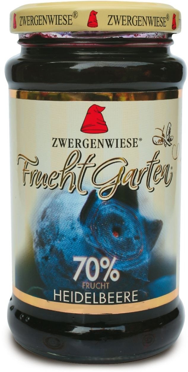 Mus jagodowy (70 % owoców) bezglutenowy BIO 225 g - ZWERGENWIESE