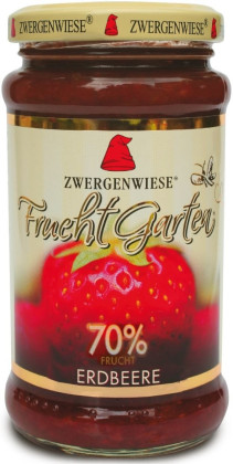 Mus truskawkowy (70 % owoców) bezglutenowy BIO 225 g - ZWERGENWIESE