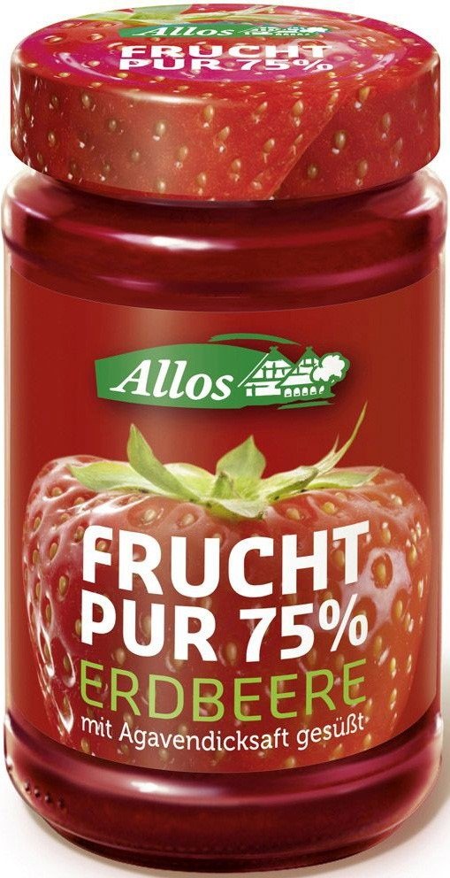 Mus truskawkowy (75 % owoców) BIO 250 g - ALLOS