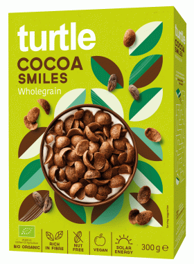 Muszelki kakaowe BIO 300 g - TURTLE