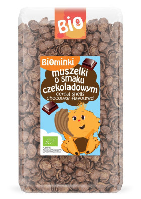 Muszelki o smaku czekoladowym BIO 300 g - BIOMINKI