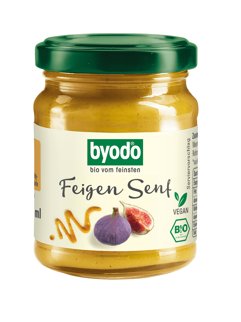 Musztarda figowa bezglutenowa BIO 125 ml - BYODO