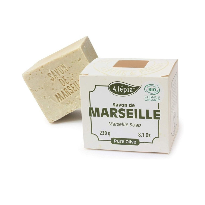Mydło marsylskie w kostce oliwkowe eco 230 g - ALEPIA