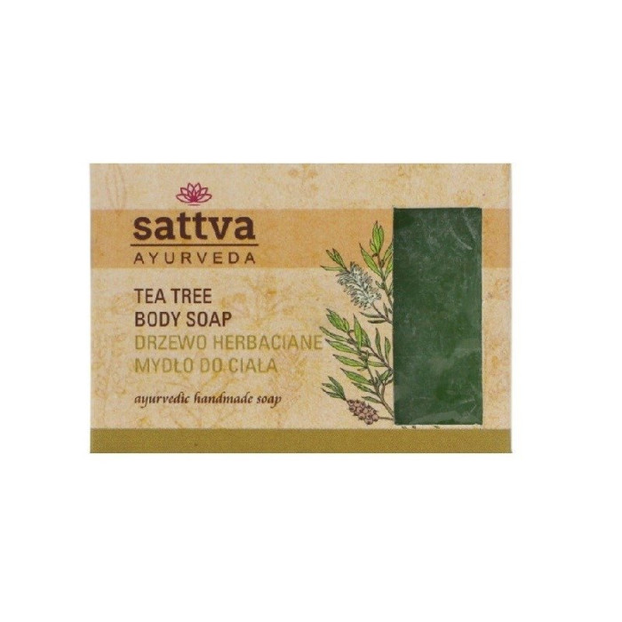 Mydło w kostce do ciała drzewo herbaciane 125 g - SATTVA (AYURVEDA)