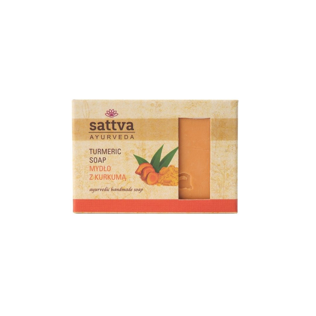 Mydło w kostce do ciała kurkuma 125 g - SATTVA (AYURVEDA)