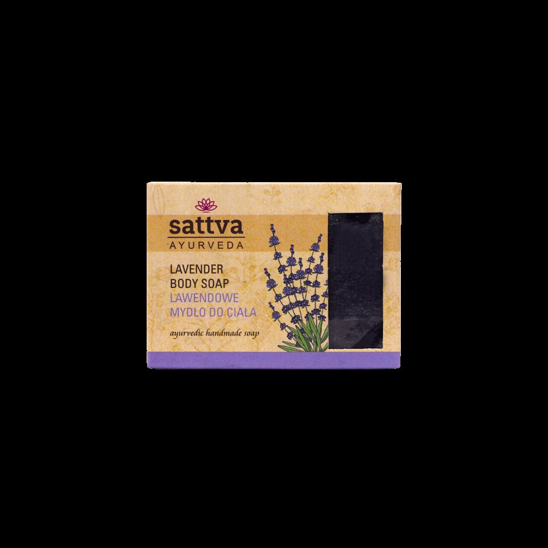Mydło w kostce do ciała lawenda 125 g - SATTVA (AYURVEDA)