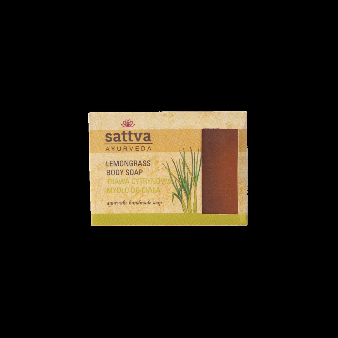 Mydło w kostce do ciała trawa cytrynowa 125 g - SATTVA (AYURVEDA)