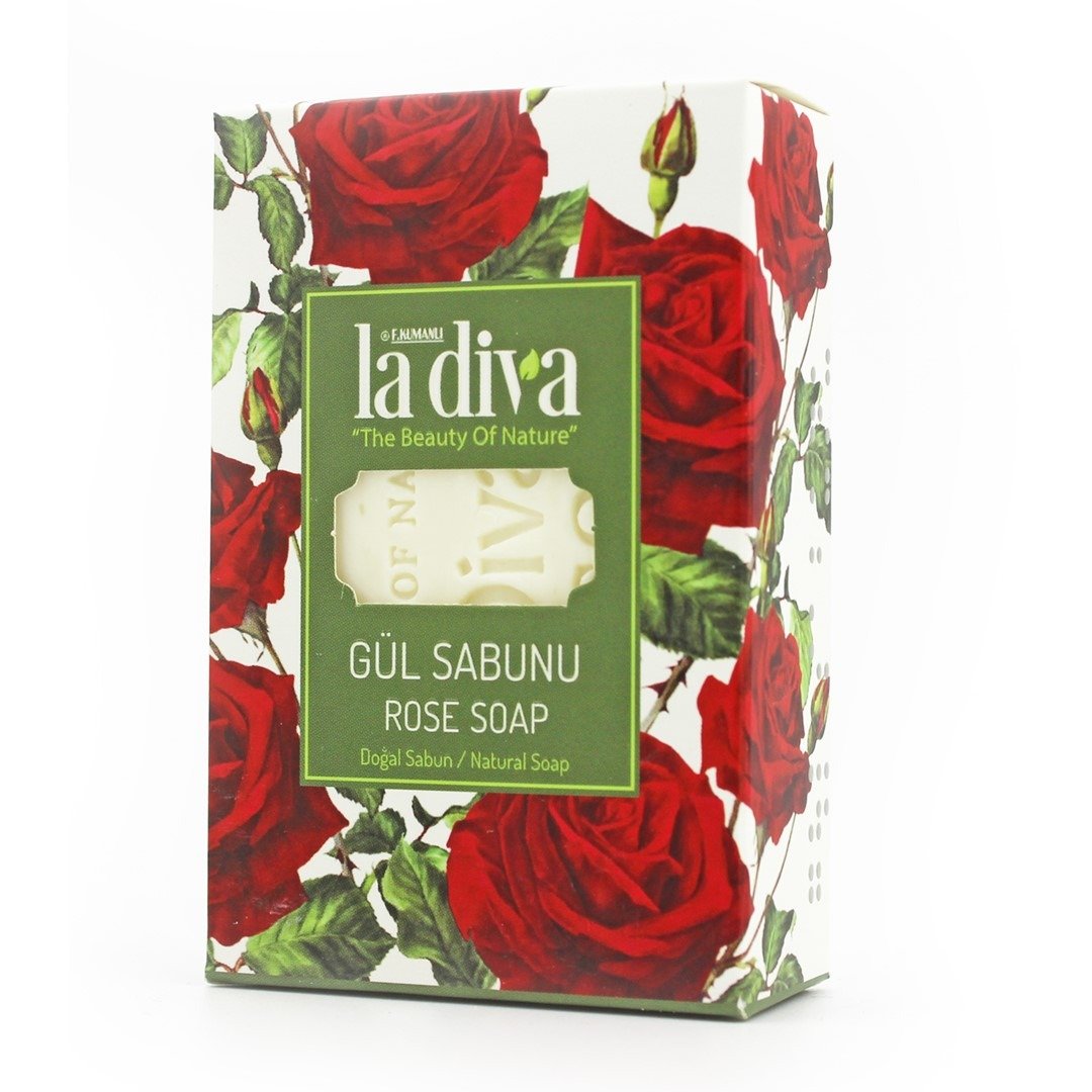 Mydło w kostce róża 100 g - LA DIVA