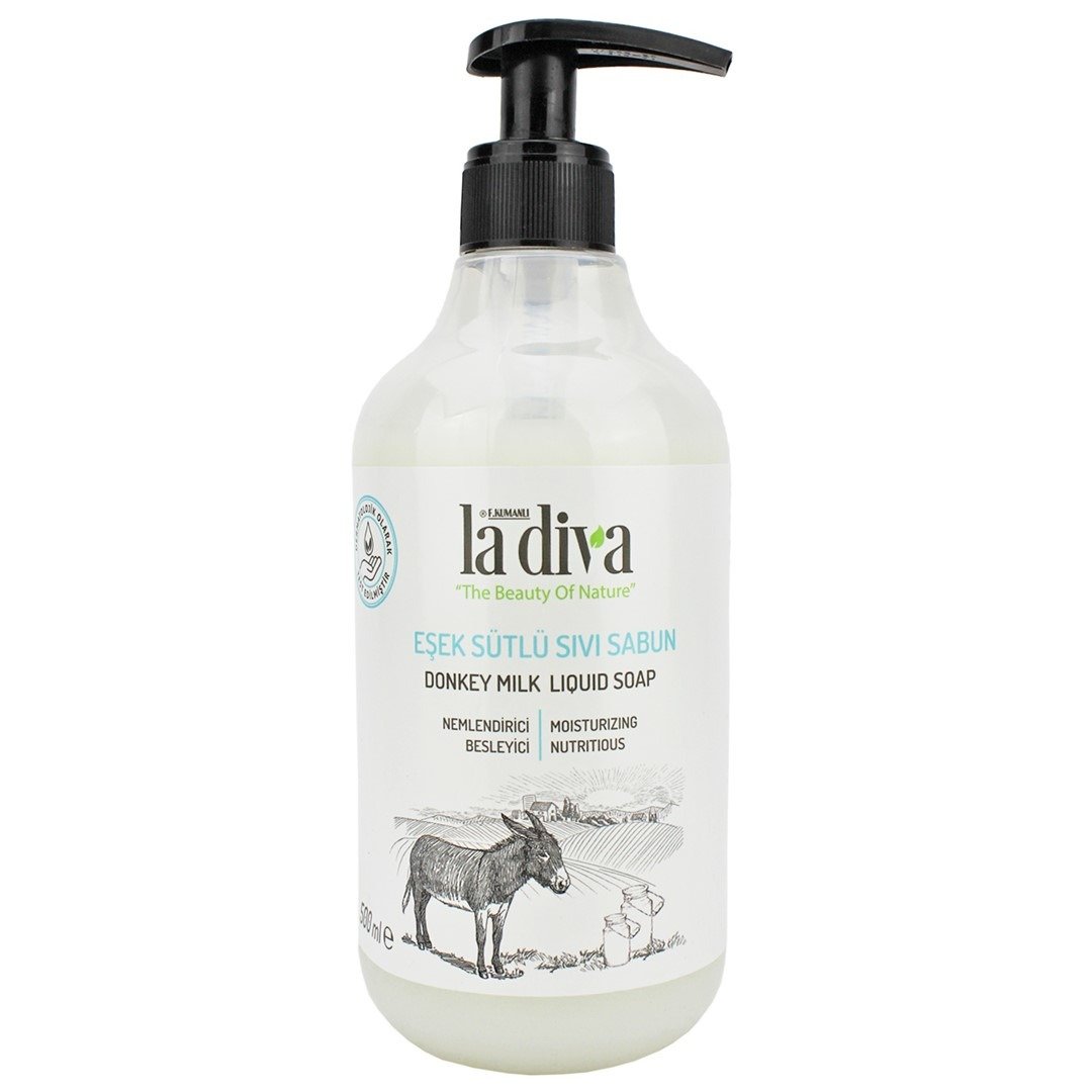 Mydło w płynie z oślim mlekiem 500 ml - LA DIVA