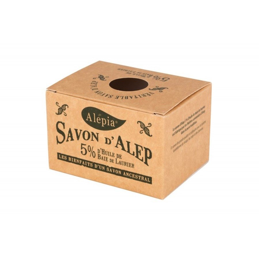 Mydło z aleppo w kostce z olejem laurowym 5 % 190 g - ALEPIA