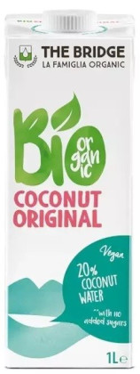Napój kokosowy original bez dodatku cukrów bezglutenowy BIO 1 L - THE BRIDGE