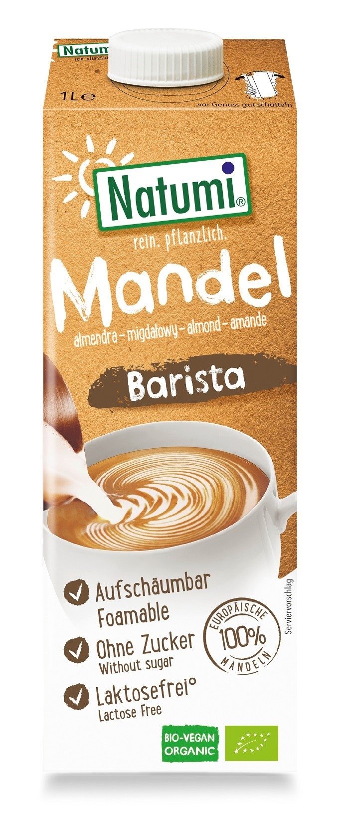 Napój migdałowy barista bez cukru BIO 1 L - NATUMI