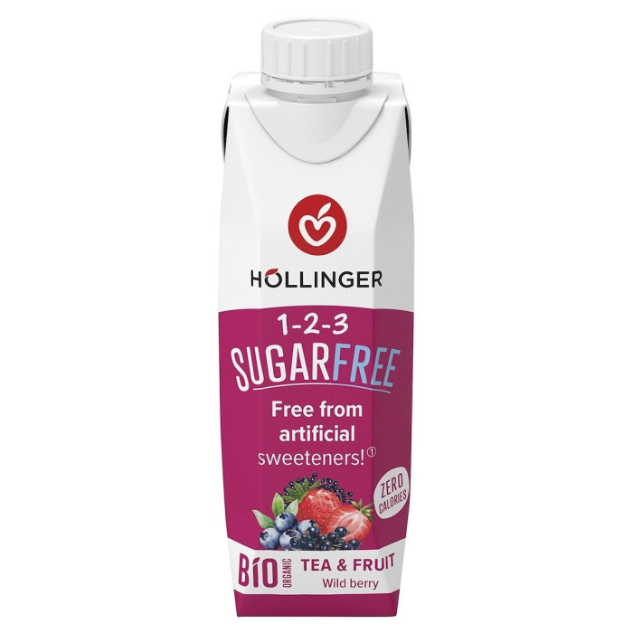 Napój o smaku owoców leśnych bez cukru BIO 300 ml - HOLLINGER