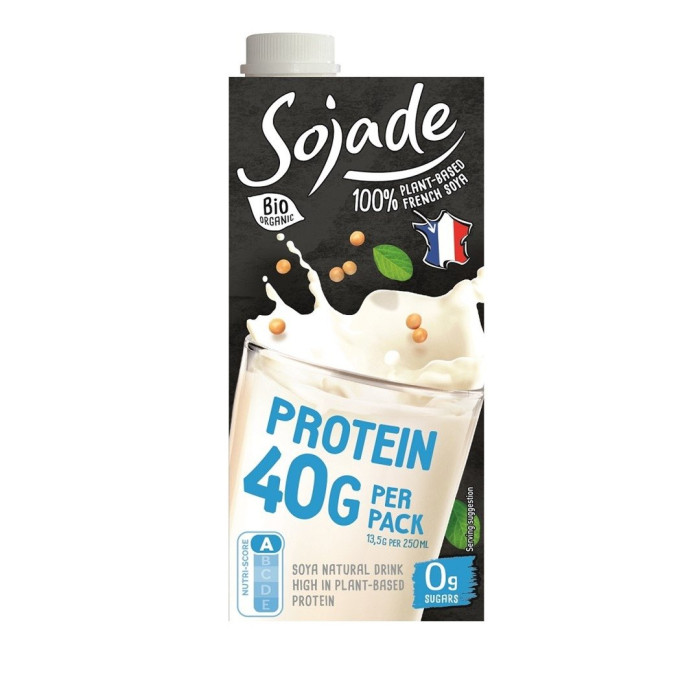 Napój proteinowy sojowy naturalny bez cukru bezglutenowy BIO 750 ml - SOJADE