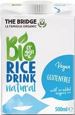 Napój ryżowy bez dodatku cukrów bezglutenowy BIO 500 ml - THE BRIDGE