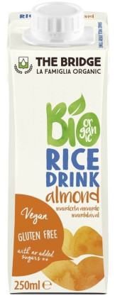 Napój ryżowy z migdałami bez dodatku cukrów bezglutenowy BIO 250 ml - THE BRIDGE