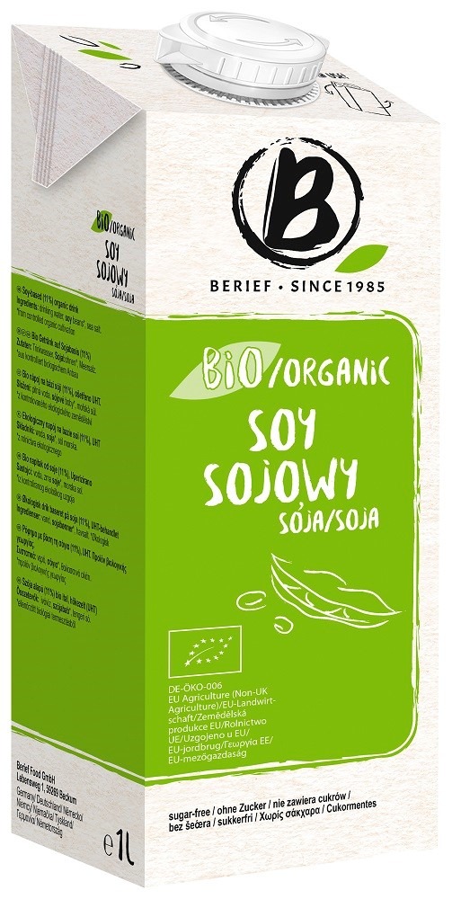Nap&#xF3;j&#x20;sojowy&#x20;naturalny&#x20;bez&#x20;cukru&#x20;bezglutenowy&#x20;BIO&#x20;1&#x20;L&#x20;-&#x20;BERIEF
