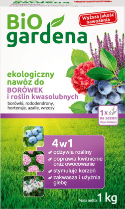Nawóz do borówek i roślin kwasolubnych eco 1 kg - BIO GARDENA