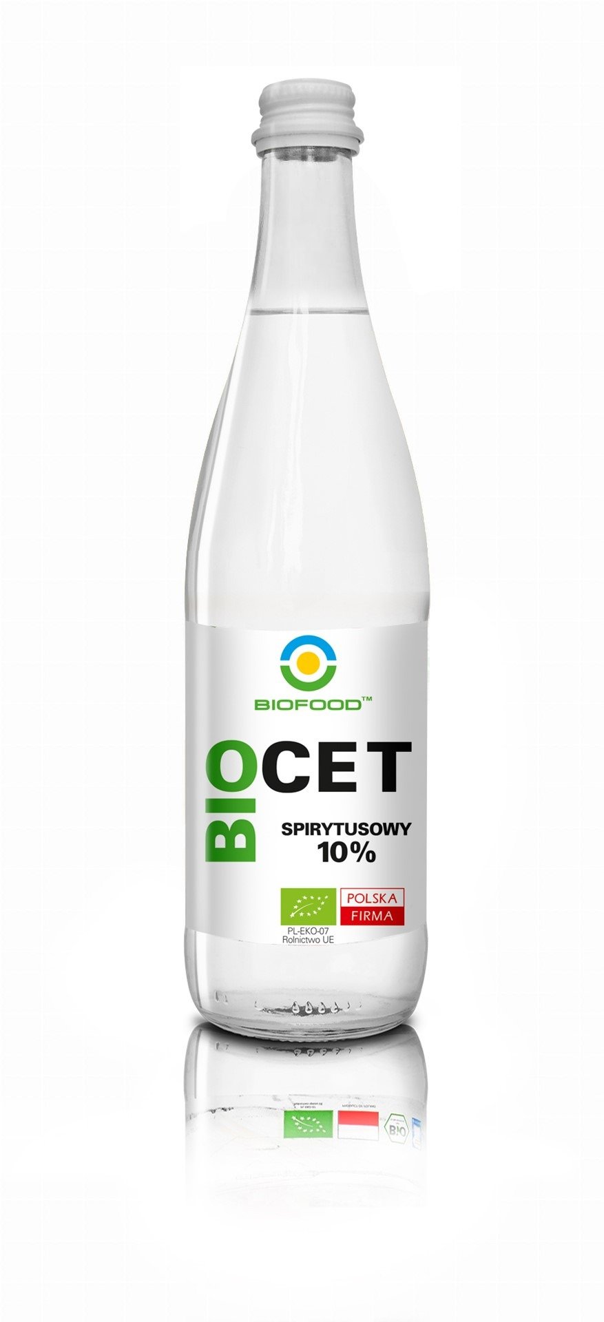 Ocet spirytusowy 10 % bezglutenowy BIO 500 ml - BIOFOOD