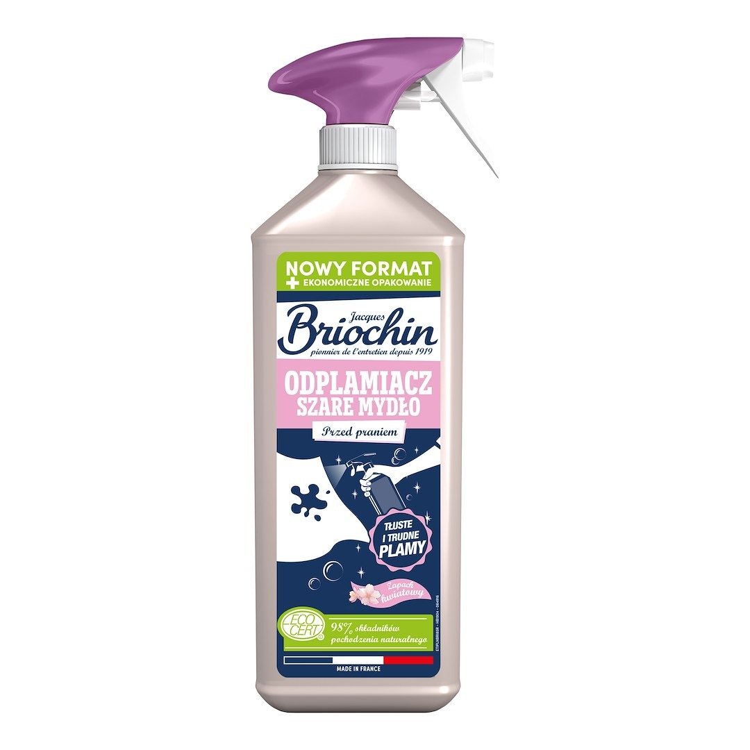 Odplamiacz do tkanin na bazie szarego mydła eco 700 ml - BRIOCHIN